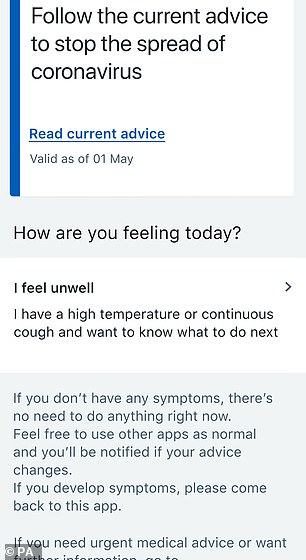 It will rely on people accurately reporting whether they are ill or not, or have tested positive. Contacts will be advised to self-isolate while someone is tested