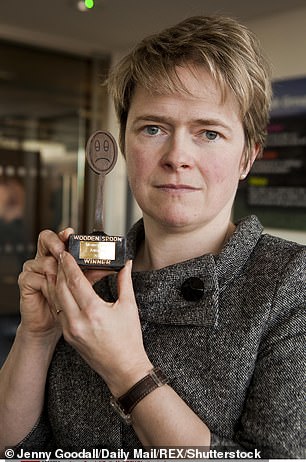 As TalkTalk CEO, she was presented with the Daily Mail wooden spoon award for 'Worst Customer Service'