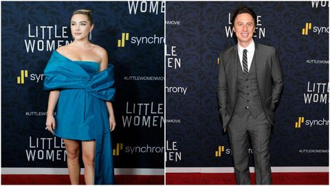 Clothing, Carpet, Suit, Premiere, Red carpet, Dress, Fashion, Formal wear, Electric blue, Shoulder, 