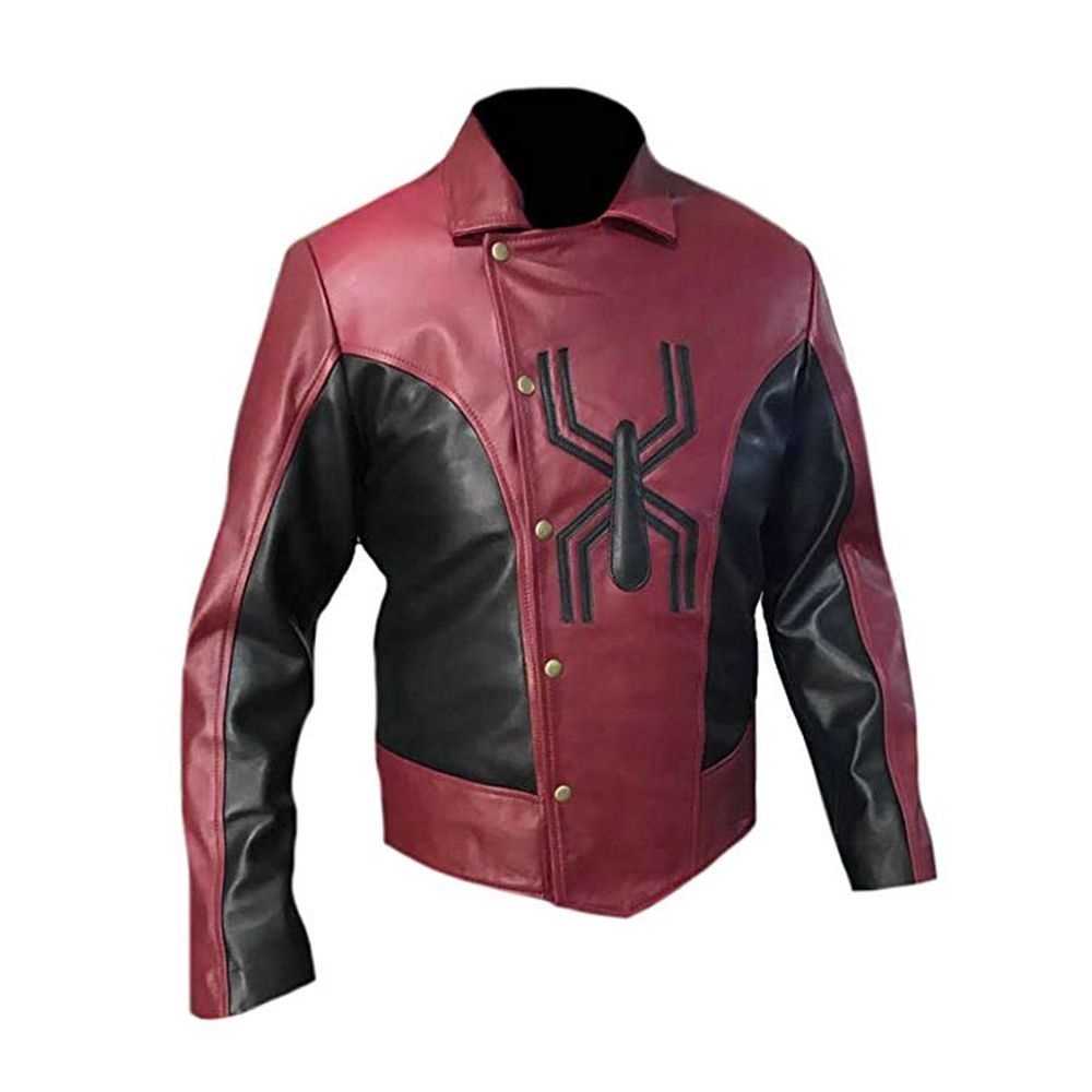 Classyak Men's Fashion Spider Leather Jacket