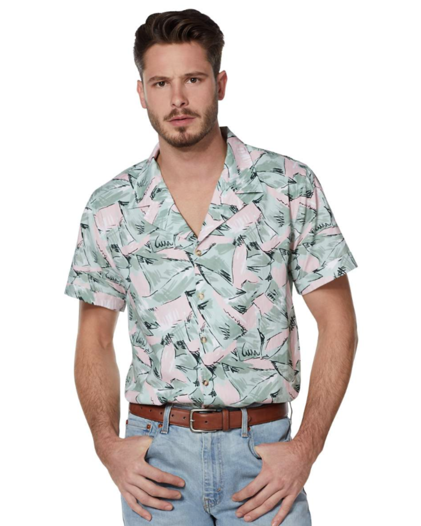 Stranger Things Hopper Button-Down Shirt